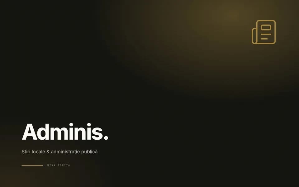 Adminis — Știri locale & administrație publică