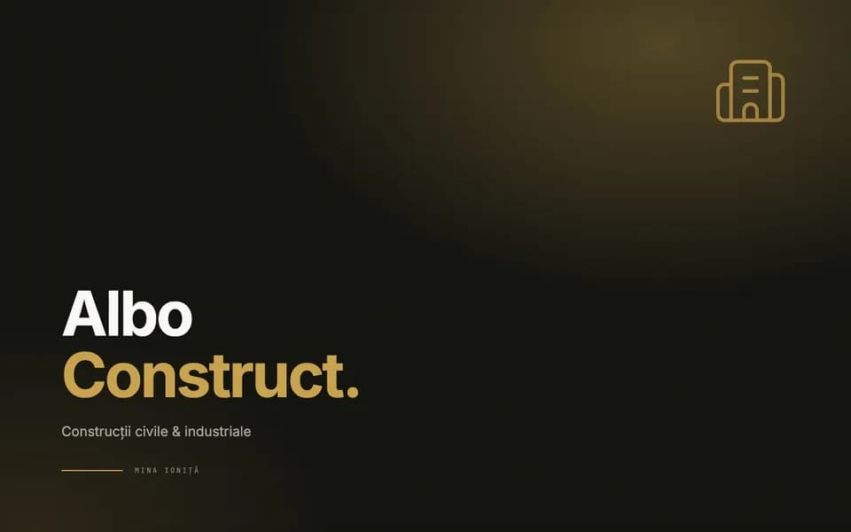 Albo Construct — Construcții civile & industriale
