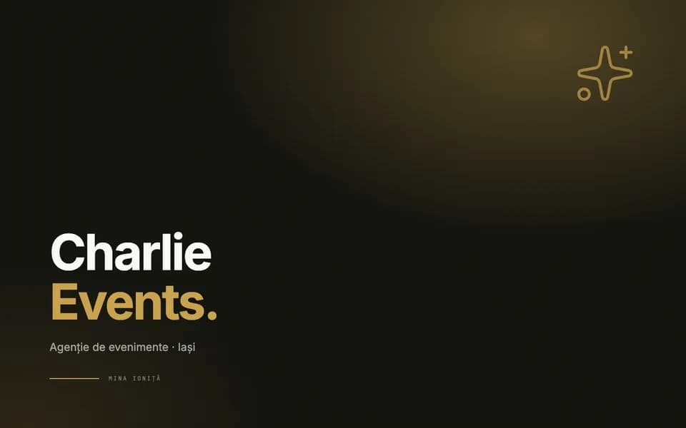 Charlie Events — Agenție de evenimente · Iași