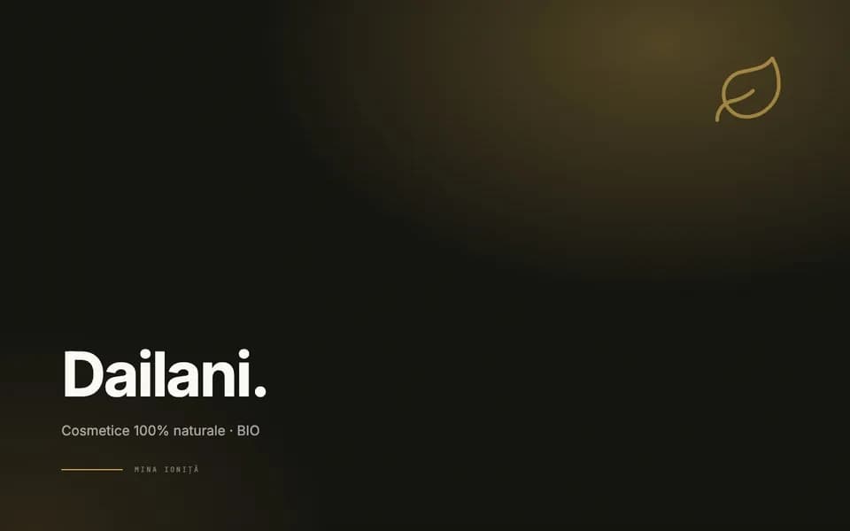 Dailani — Cosmetice 100% naturale · BIO