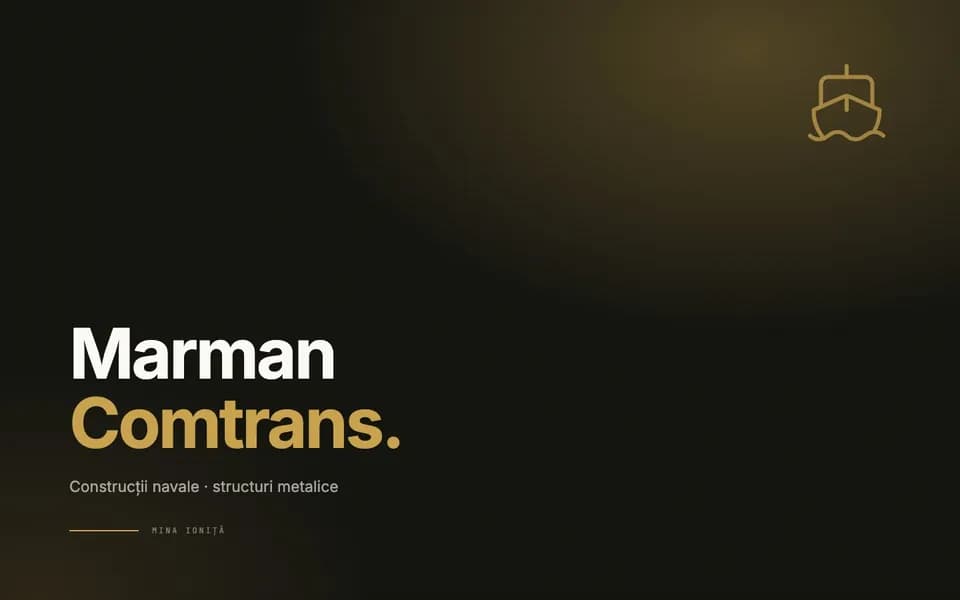 Marman Comtrans — Construcții navale · structuri metalice