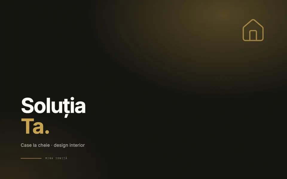 Soluția Ta — Case la cheie · design interior